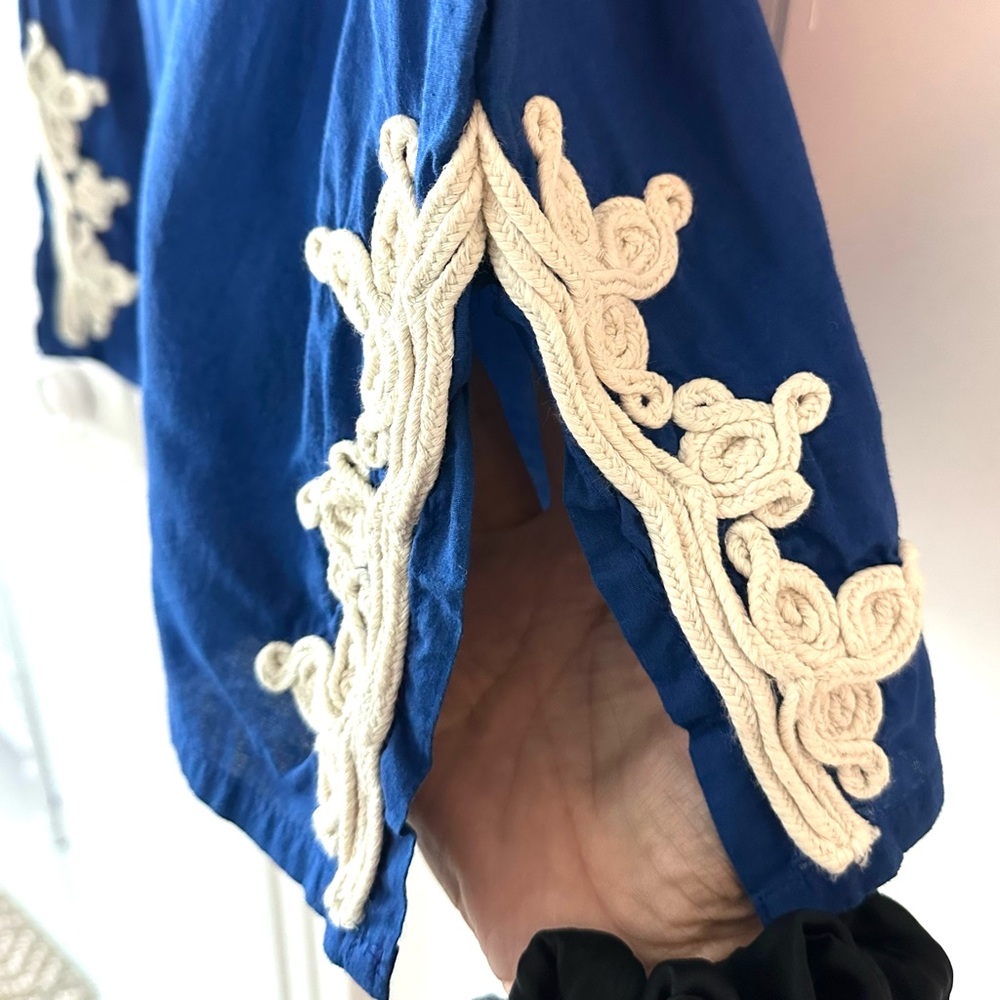 Gallabia Embroidered Trim Kaftan Dress - Picture 6 of 12